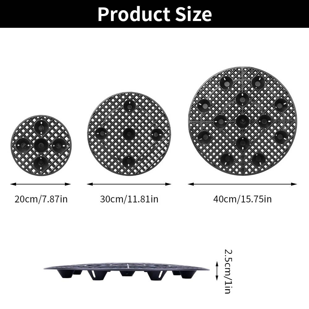 Plastic Plant Level Pot Elevator 20/30/40cm Heavy Duty Plant Stands Outdoor Pot Tray Flower Pot Plant Holder Floor Protector