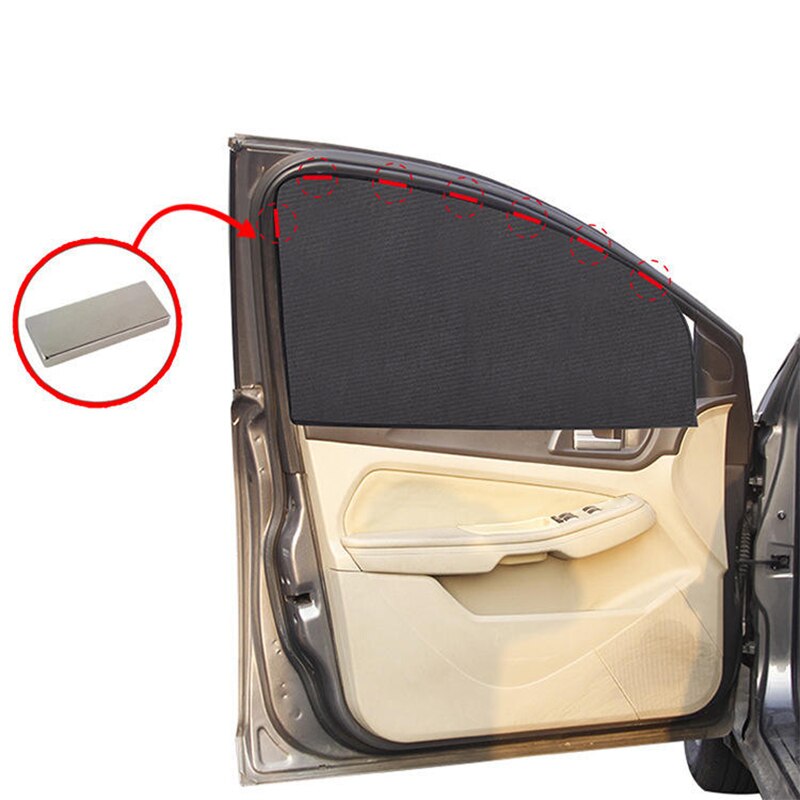 1pc voiture fenêtre latérale ombre magnétique voiture pare-soleil Protection UV voiture rideau voiture fenêtre pare-soleil fenêtre latérale pare-soleil fenêtre Film