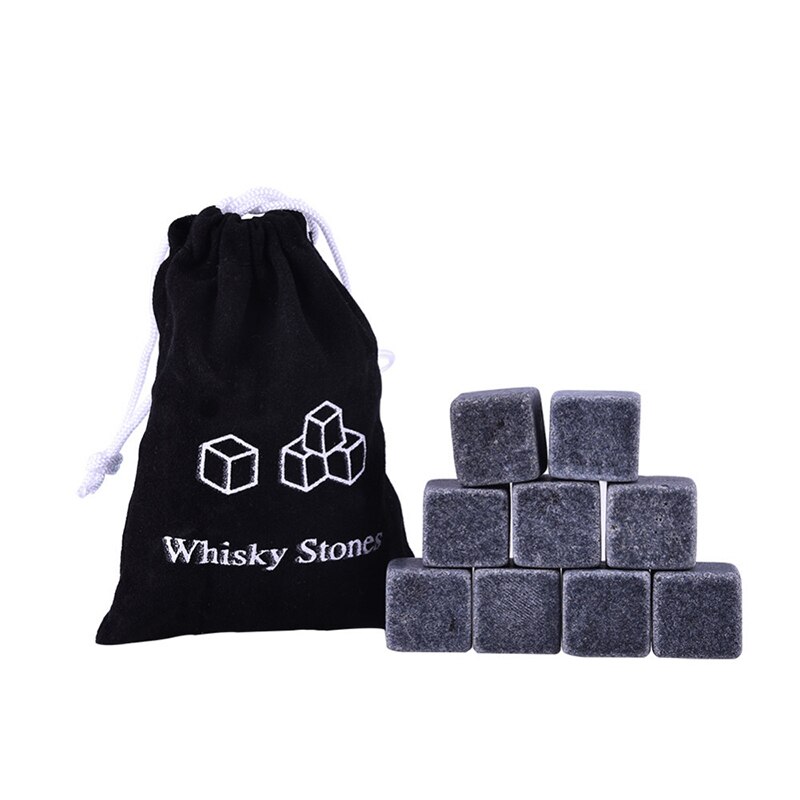 Black 9 Flannel Bags Ice Stone Icy Stone Whiskey Stone Chillers