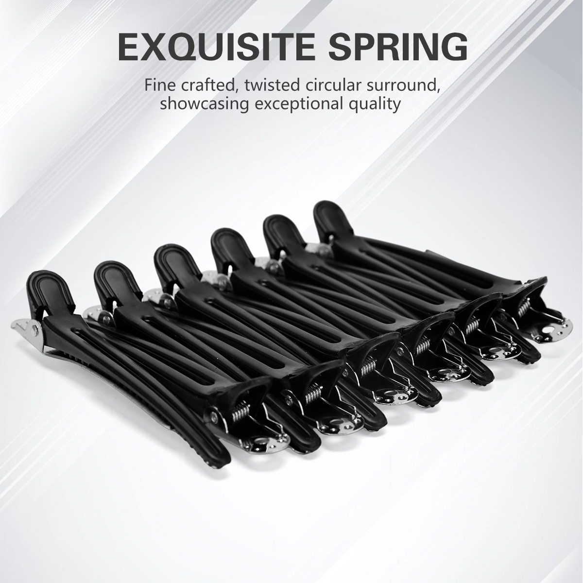 12pcs Hair Care Clips Plastic No trace Hairdressing Clip Clamps Barber Hair Cut Use Styling Tools Hairpin Hair Accessories