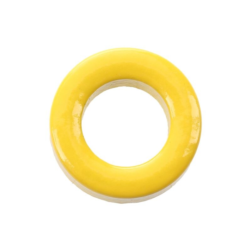 7mm Inner Diameter Ferrite Ring Iron Toroid Cores Yellow White 50PCS