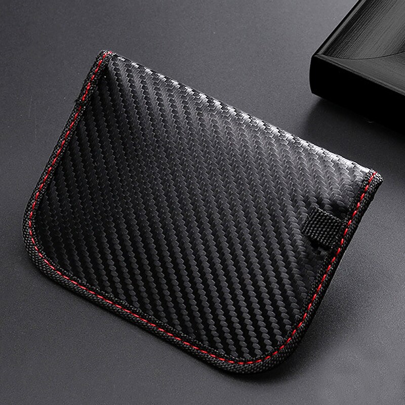 Anti Theft Keyless Entry Car Key Case Cover RFID Signal Radiation Blocking Bank Credit Card Holder Key Wallet Small Bag