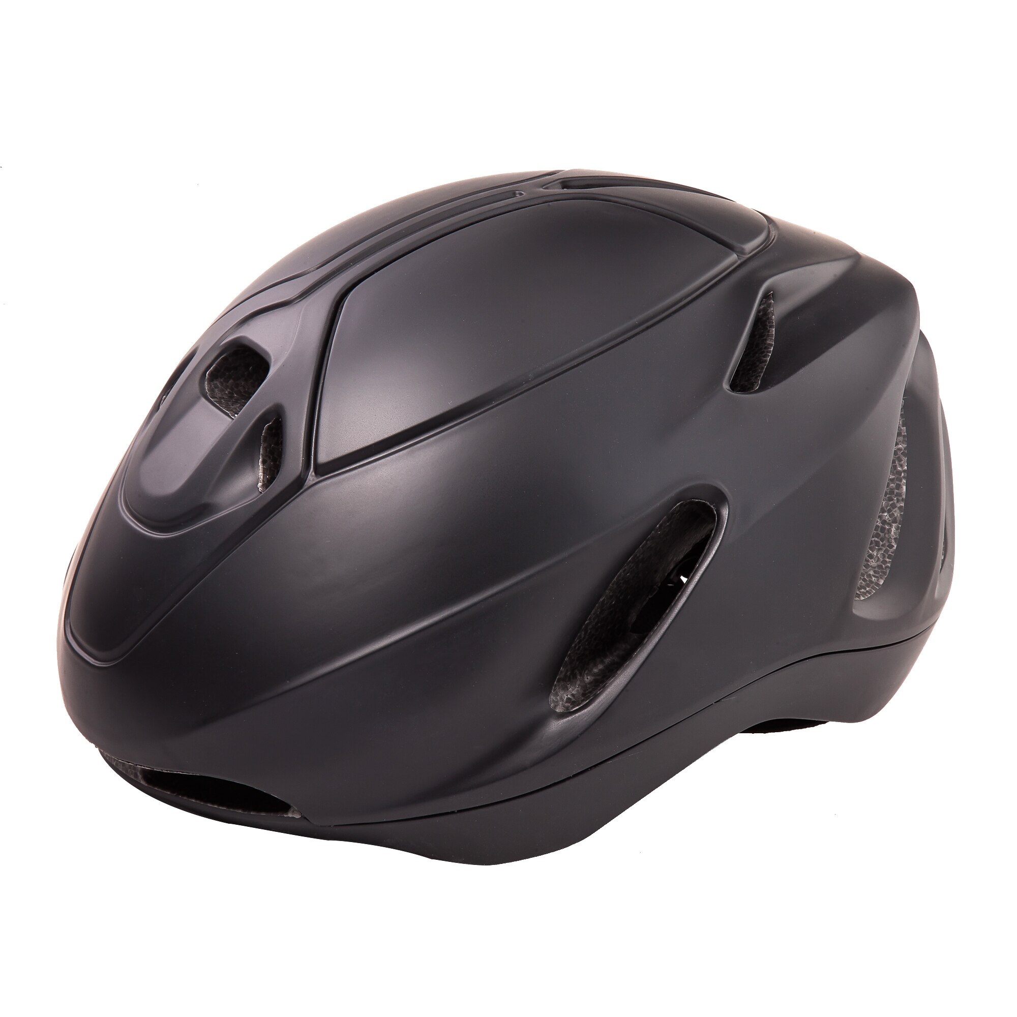 276G Aerodynamische Helm Voor Mannen Vrouwen Triathlon Tt Pendelen Fietshelm Veiligheid Mtb Racefiets Helm Ultralight Casco Ciclismo: Matte Black / M 54-58cm