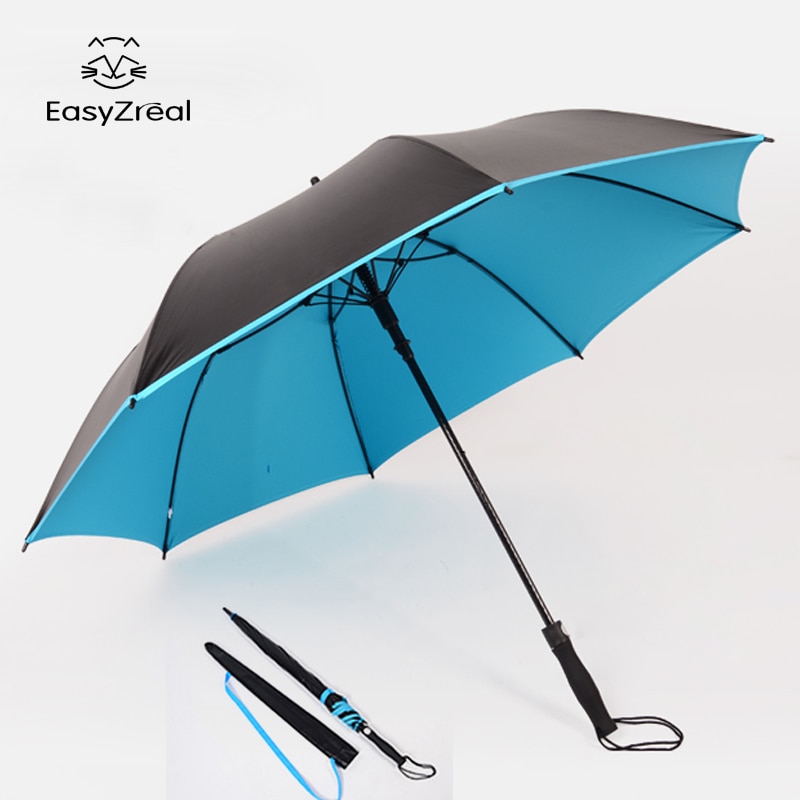 EasyZreal golf umbrella strong windproof Semi automatic long umbrella large Outdoor man and women's Business umbrellas
