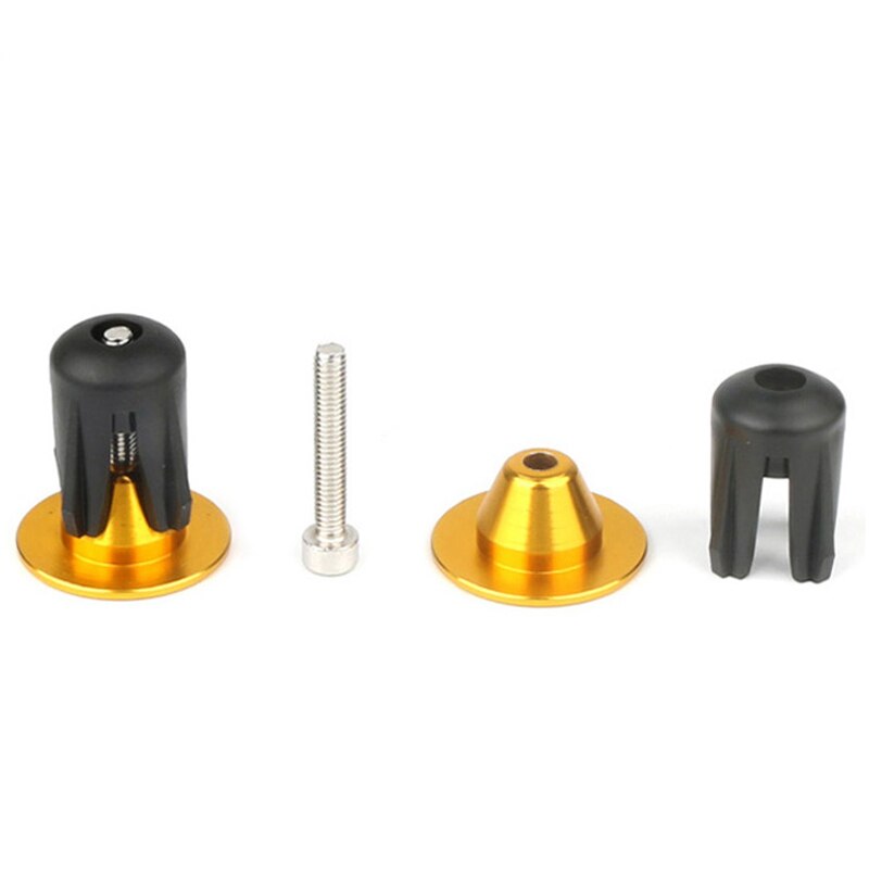 1Pair Aluminum Handlebar End Caps Bicycle Bike Handlebar Grip End Plug Handle Grip End Stoppers Expansion Plug