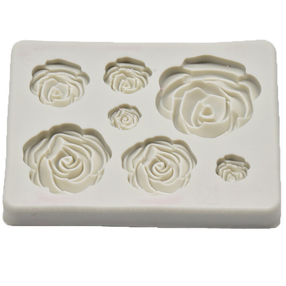 Rose Flower Silicone Mold Fondant Mold Cake Decorating Tool Chocolate Mold Suit for oven microwave refrigerators dishwasher#1975