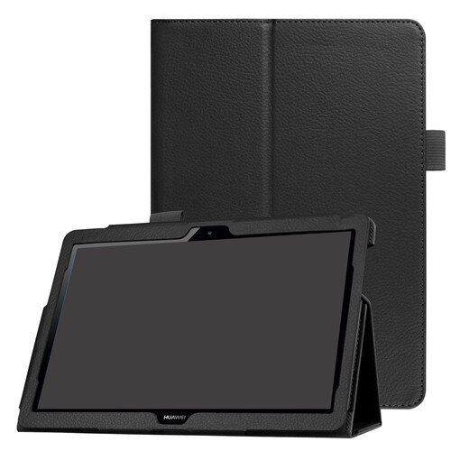 Ultra Slim Case for Huawei MediaPad T3 10 AGS-L09 AGS-L03 T3 9.6 inch Folding Stand Cover Case for Honor Play Pad 2 9.6": For T3 9.6 Black