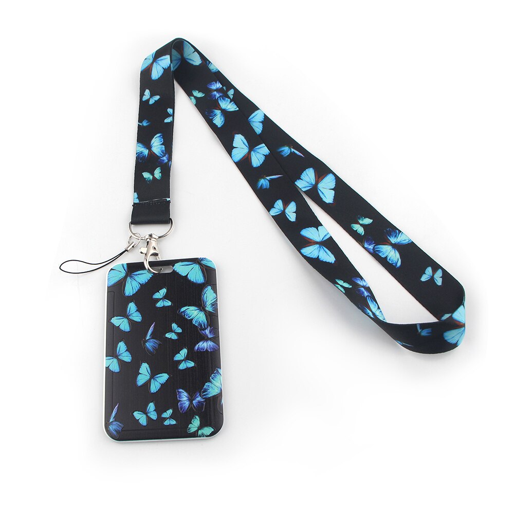 DB144 Homegaga Vlinder Nekkoord Lanyards Id Badge Kaarthouder Sleutelhanger Mobiele Telefoon Strap Lint Singels Ketting: 3