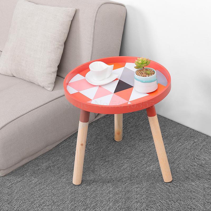 Lille sofabord nordisk kaffe personlighed mini levende værelse netto rød seng lille runde bord