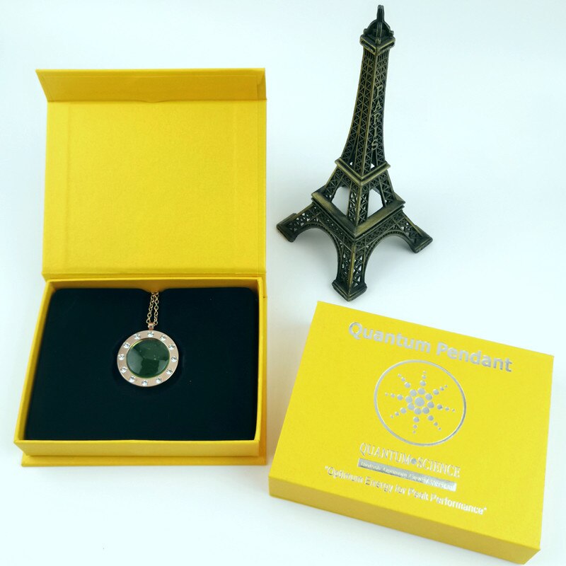 Vrouwen Bioenergy Hanger Rose Gold Diamond Negatieve Ionen Glas Ketting Anti Vermoeidheid Afslanken Bevorderen Van Slaap Gezondheidszorg