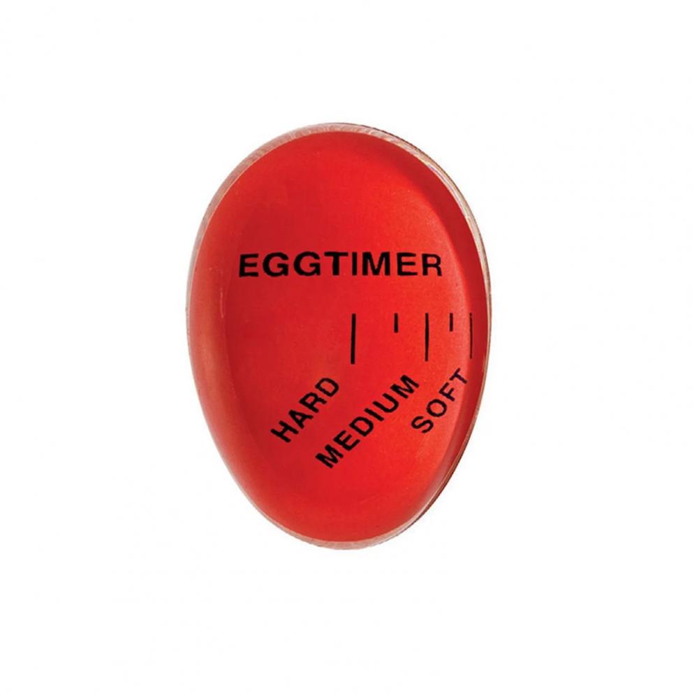 Timer per uova Morbido silicone alimentare per uova sode Indicatore che cambia colore Cambia colore Timer per uova Termometro per uova Timer per uova Kitcken: Rosso