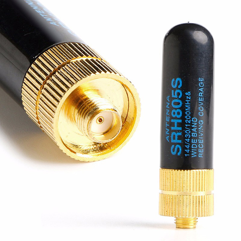1pc mini SRH-805S 5cm SMA-F fêmea antena de banda dupla 50ohm para baofeng UV-5R BF-888S rádio SRH-805S antena 10w