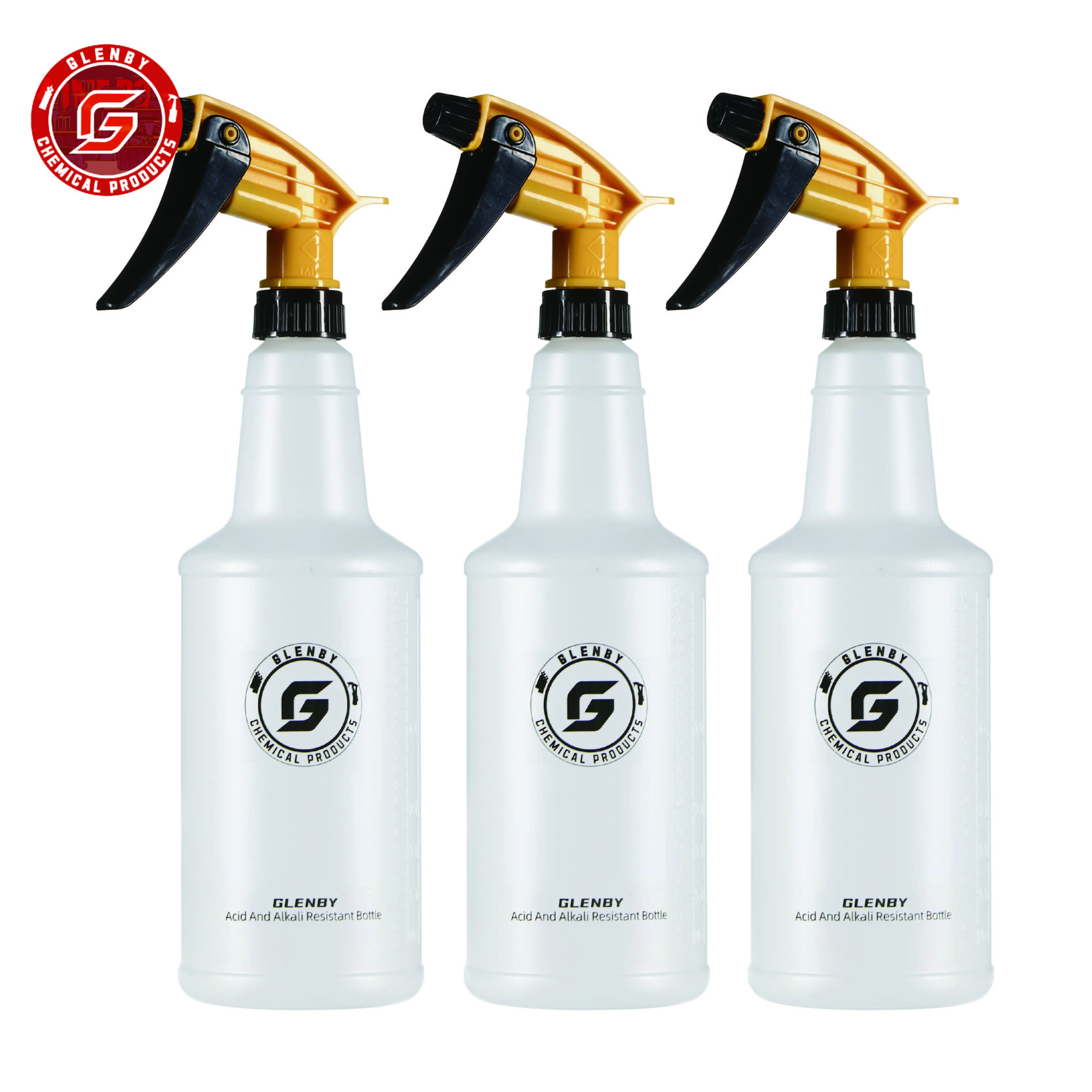 Bouteille de pulvérisation cylindrique de brouillard d'eau ultra-fine pour voiture, pulvérisateur de degré chimique HDPE, arrosoir de lavage automatique, vaporisateur rapide: Or