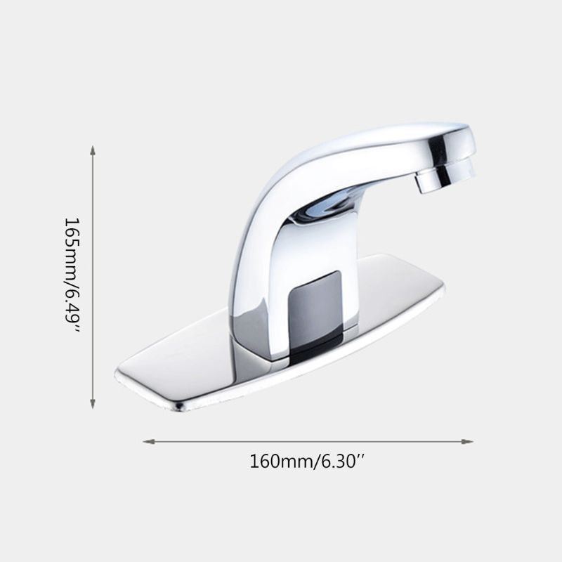 1 Set Infrared Sensor Faucet Automatic Touchless Sink Sensor Faucets Inductive Water Tap Kitchen Bathroom Deck Mounted Taps