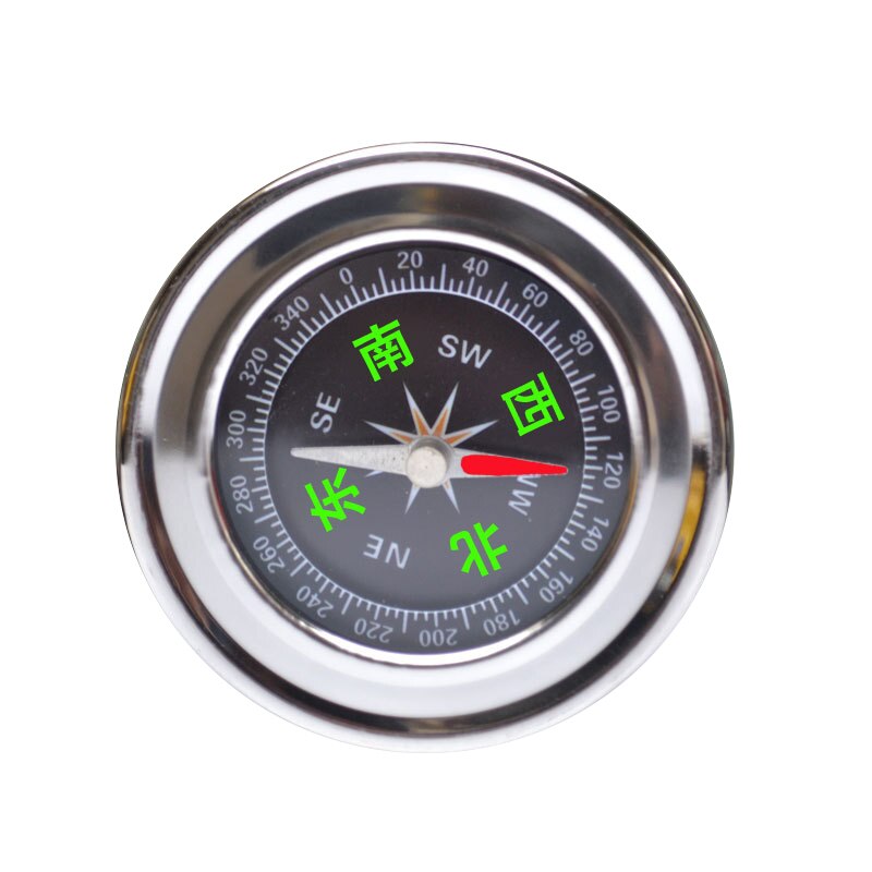 Portable Aluminum Lightweight Emergency Compass Outdoor Survival Compass Tool G44-2 Navigation Wild Tool Black Компас: 02 Chinese Version