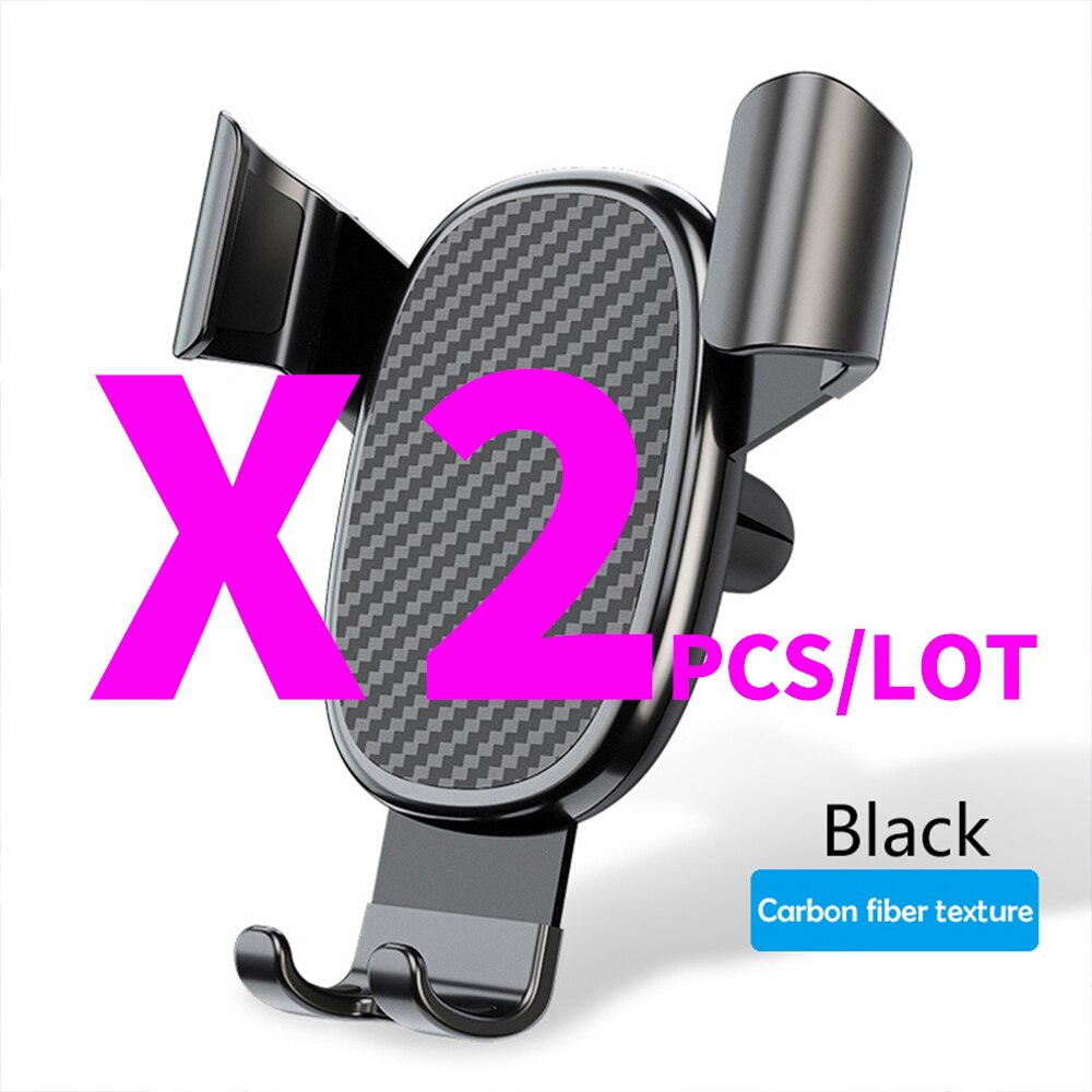 Soporte de teléfono móvil para coche, apoyo fijo para coche, sensor de gravedad, agarre automático: ZJ-11-2PCS