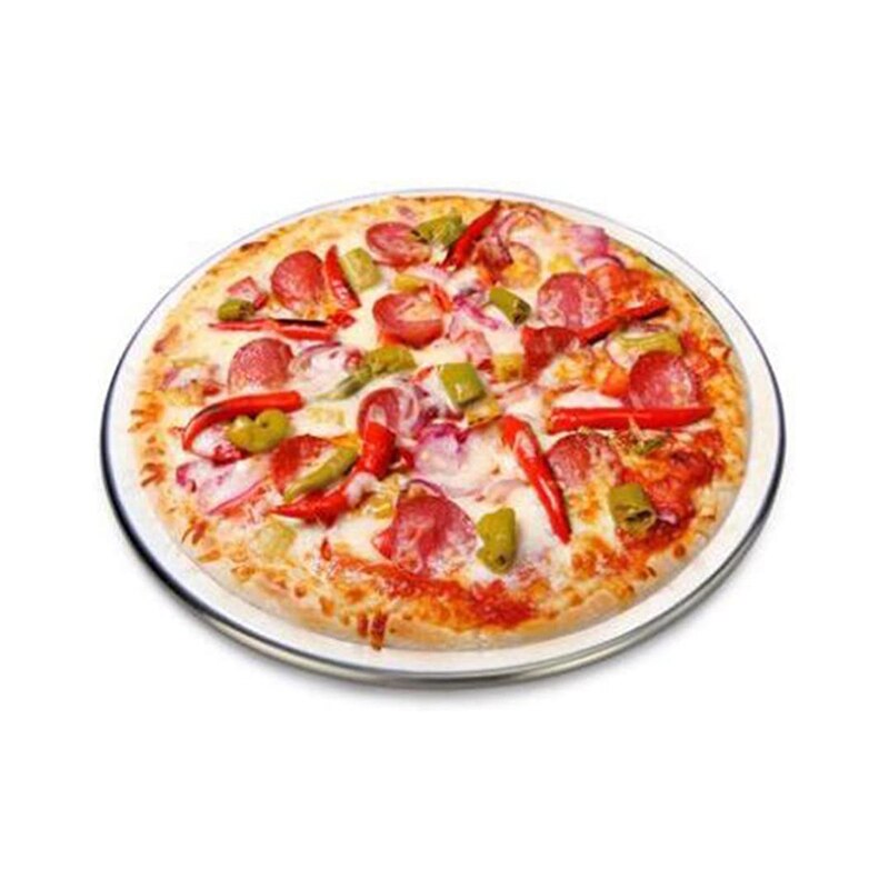 Rund grill nätpanna bakplåt köksredskap för bakverk 6/7/8/9/10 tums pizza bbq panna aluminium tjockna non-stick nät