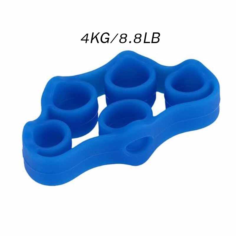 Finger Gripping Ring Resistance Bands Hand Gripper Forearm Wrist Training Stretcher Exercise Pull Ring Grips Expander Fitness: Blue