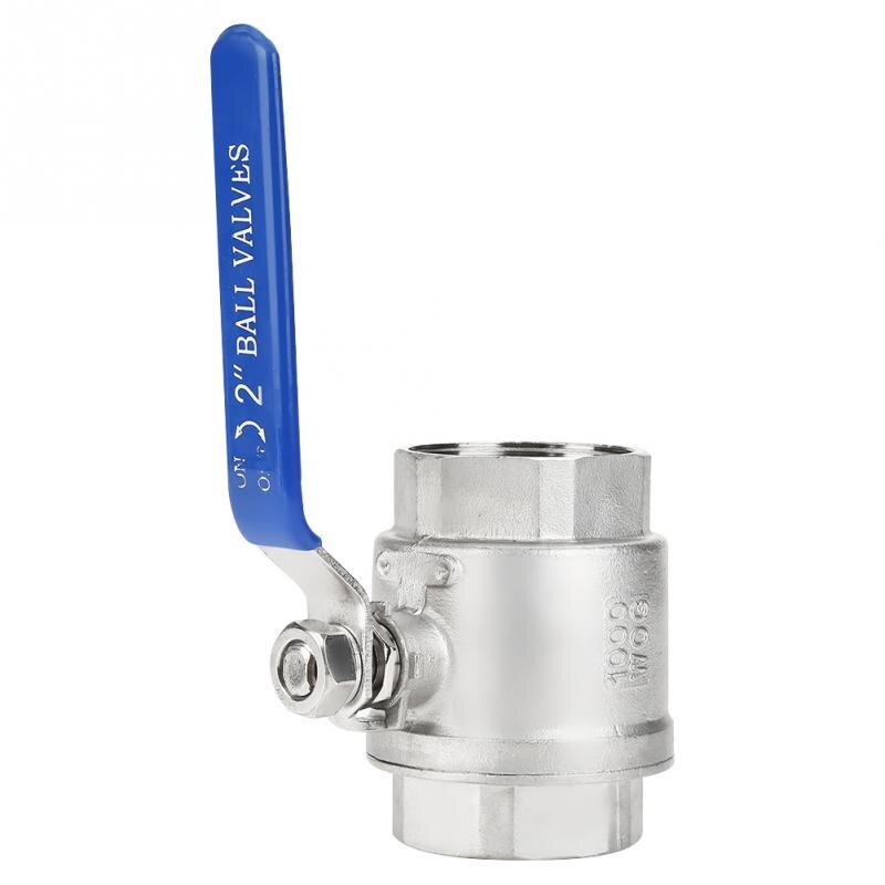 1 pcs 2 inch 304 Ball Valve Stainless Steel Two-piece Full Port Female Thread Ball Valve DN50