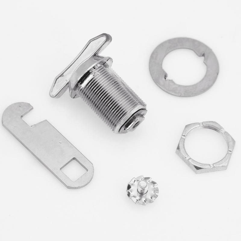 Zinc Alloy Keyless Locks Door Cabinet Mailbox Drawer Cupboard Locker Security Furniture Locks With Plastic Keys Hardware