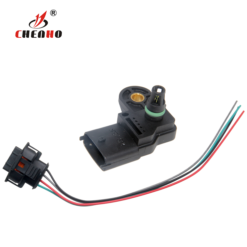 Sensor de presión de admisión para coche, colector de admisión MAP para Opel Vectra, Astra, Signum, Zafira 1,9, 2,0, 2,2, 0281002437: with plug
