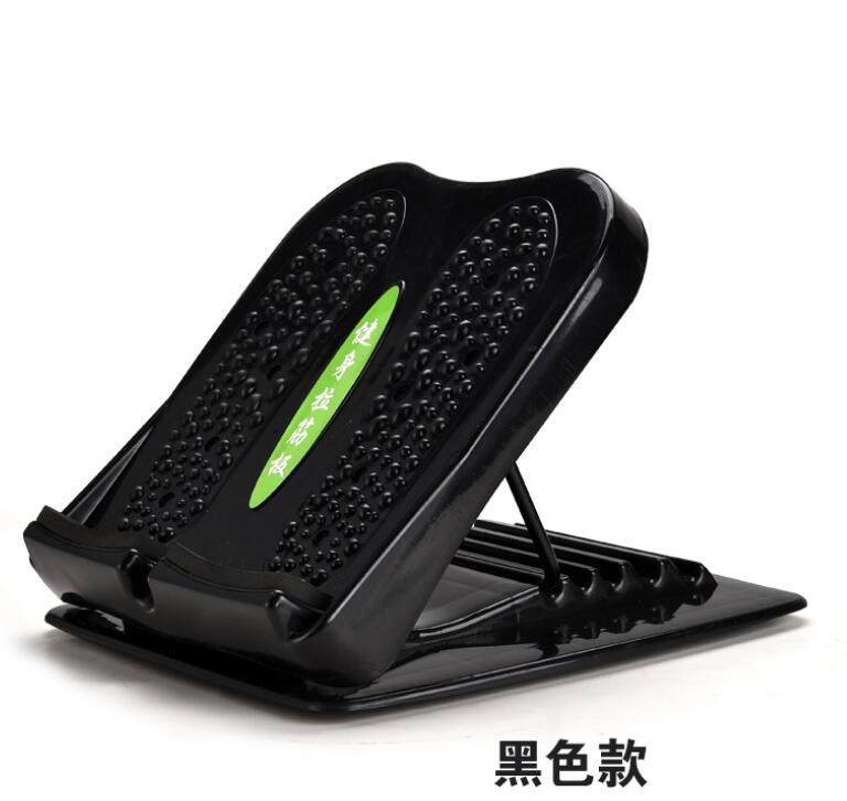 Tablero inclinado portátil para masaje de pies, tablero ajustable para estriberas, ensanchador de tobillo, 4 posiciones, tabla de cuña elástica para pies: black