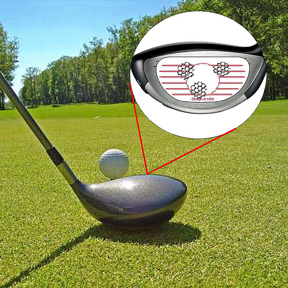 Durable Training Tool Golf Club Impact Tape Labels for Oversized Woods Ball Hitting Recorder Putter Stickers Red