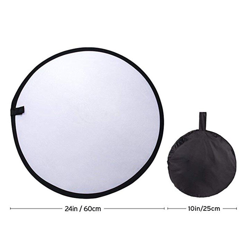 5 In 1 60Cm Fotografie Reflector Licht Barrière Opvouwbare Zacht Licht Plaat Vijf Verschillende Reflecterende Oppervlakken Met Draagtas