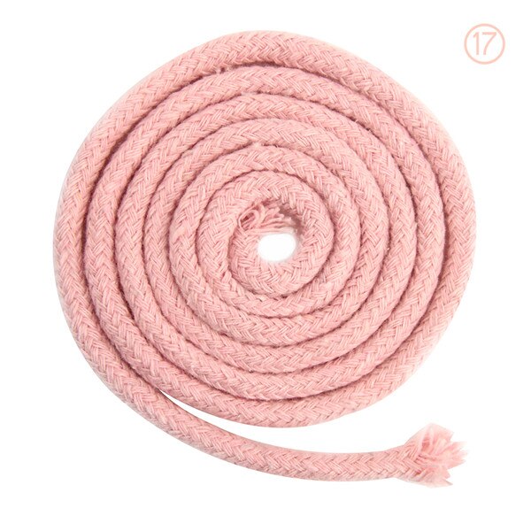Ficelle colorée de 5mm, accessoires pour bricolage, cordon rond en coton pour vêtements, corde à dessin en macramé de 10 m/min/lot: Color No.16