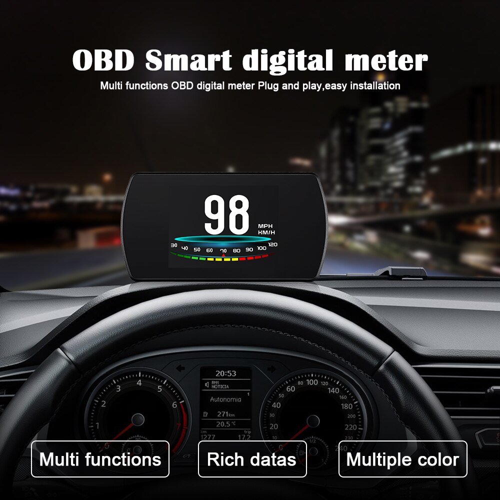 3 Inch Car Hud GPS OBD2 Display Projector On Windshield Hud Display Car Screen GPS Speedometer Speeding Warning Head Up Display