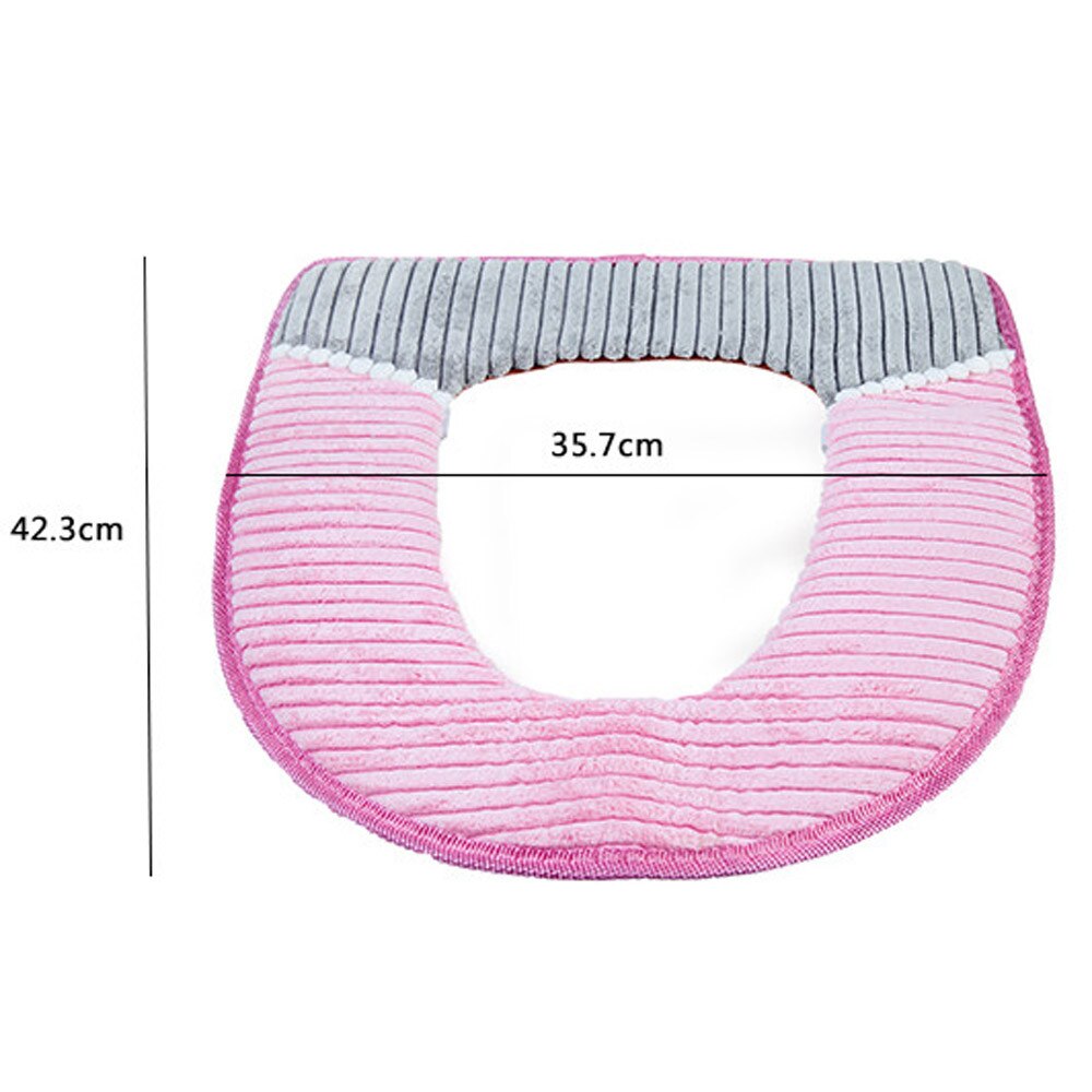 Corduroy PU Closestool Soft Warmer Alle Vorm Badkamer Protector Wc Cover Seat Deksel Pad Herbruikbare duurzaam Niet giftig schoon