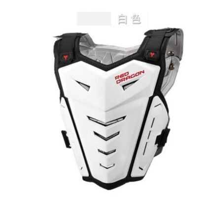 off-road motorcycle Race armor protective equipment Anti-impact armor-diving Racing bib: white