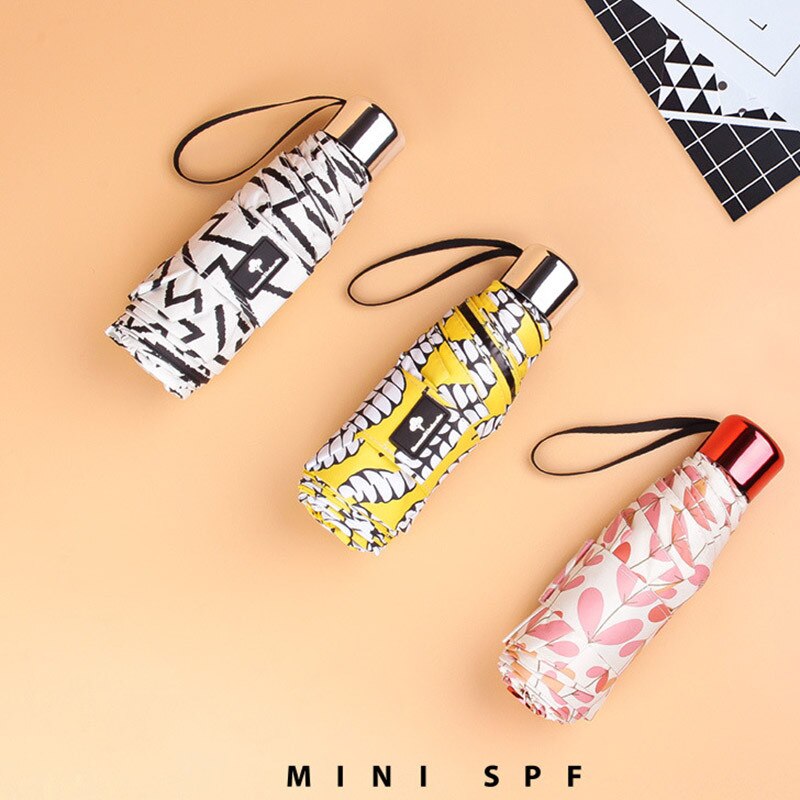 Parasol Vrouwen Reizen Mode Kleine Regen Pocket Waterdichte Mini Draagbare Meisjes Anti-Uv Opvouwbare Paraplu Paraplu Mini Umbre