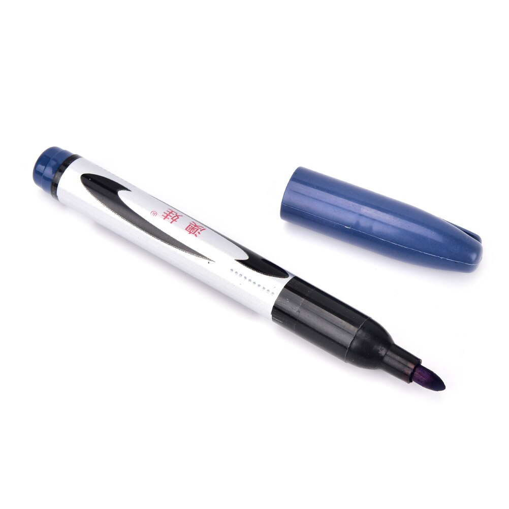1pc 3 Kleuren Enkele Kop Fineliner Pennen Marker Pen Waterbasis Diverse Inkt Arts Tekening Voor Kinderen Graffiti Haak fiber Pen: Blue