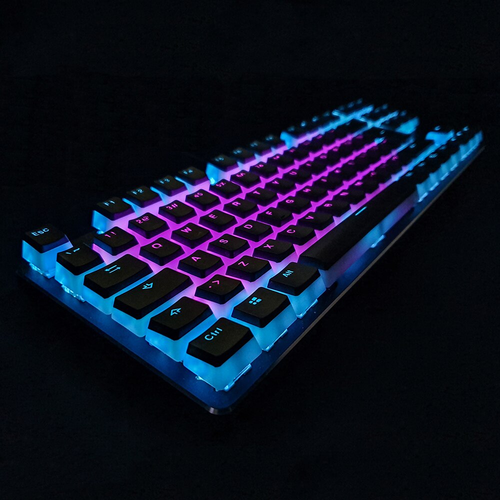 Rgb 104 Keycap Pbt Double Shot Pudding 2 Lagen Doorschijnende Backlit Keycaps Voor Mechanische Gaming Toetsenbord Mx Schakelaars