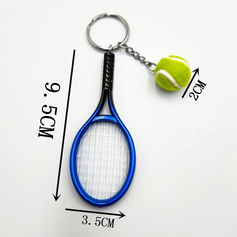 1 pz simulazione Mini Tennis racchetta palla portachiavi ciondolo borsa portachiavi accessori uomo donna portachiavi Trinket auto portachiavi gioielli