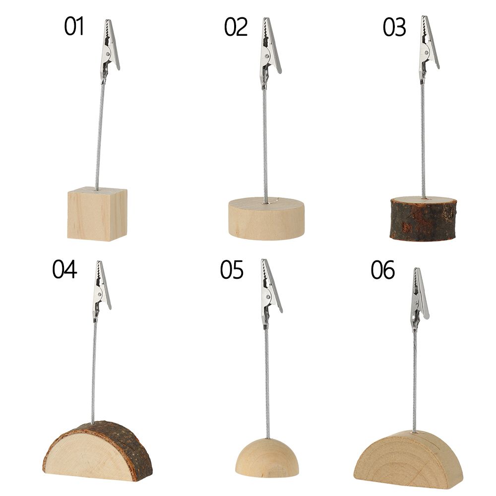 Pinces à documents de forme carrée, décoration de bureau, support de dossier de messages, carte de Place, Clips de Photos, support de chiffres de Table