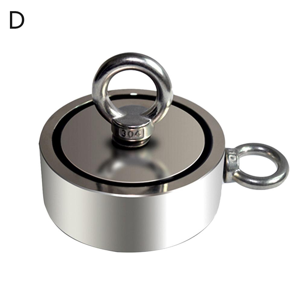 Super Starke Magnet doppelseitige Leistungsstarke Neodym Magnete magnetisch Suche Bergung Angeln Haken Magneten Aimant 80Kg 120Kg 200kg: ziehen max 200kg