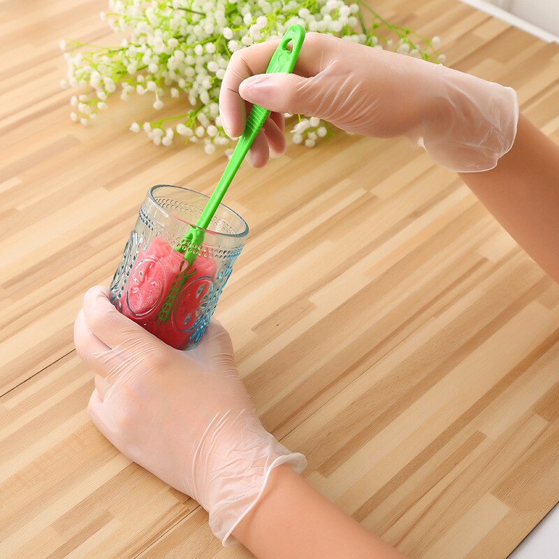 100Stck Lebensmittel Klasse Einweg Vinyl Handschuhe Anti-statische Kunststoff Handschuhe Für Lebensmittel Reinigung Kochen Restaurant Küche Größe s/m/l/xl