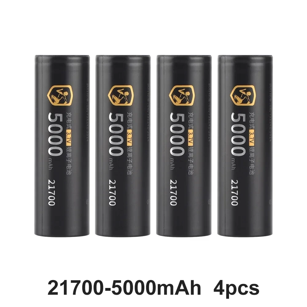Batteria 21700 DLGPOWER 5000mAh Batterie ricaricabili agli ioni di litio ad alta potenza ricaricabili ad alta capacità da 3,7 V per elettrodomestici: Oro