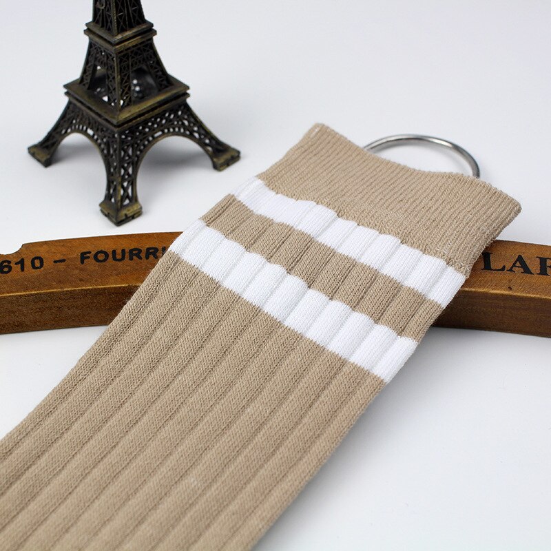 socks for girl Knee length Stockings in autumn and winter Warm knitted socks Hemp pattern pile stockings High socks TSLM1: 14