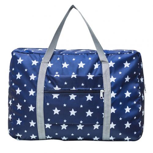 Bolsa de viagem portátil com zíper bolsa de armazenamento de bagagem de fitness esporte: Dark Blue Star