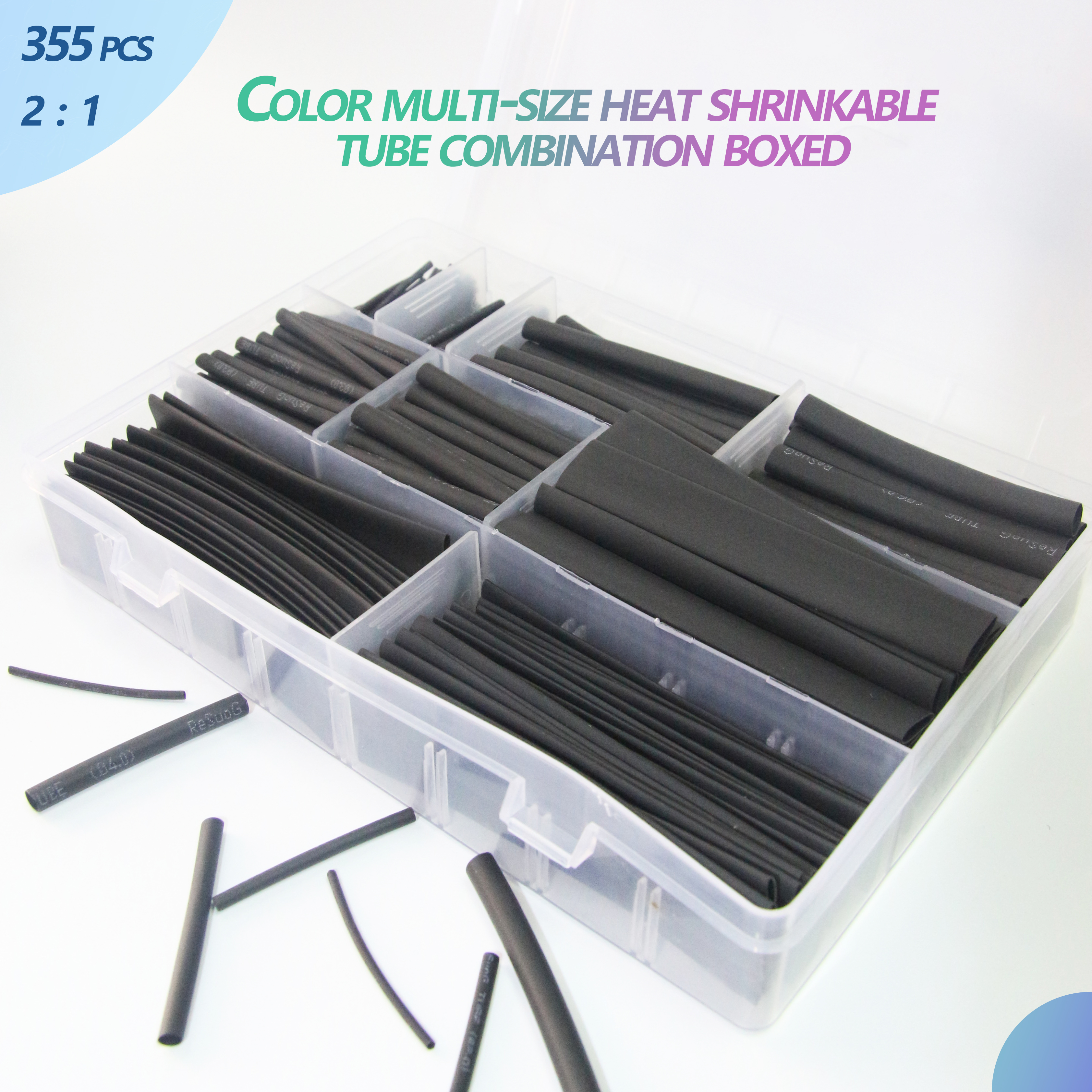 Heat Shrink wrapped Shrinking 2:1 Insulation Sleeving Thermal Casing Car Electrical Cable shrink tube Tube kit Thermoresistant