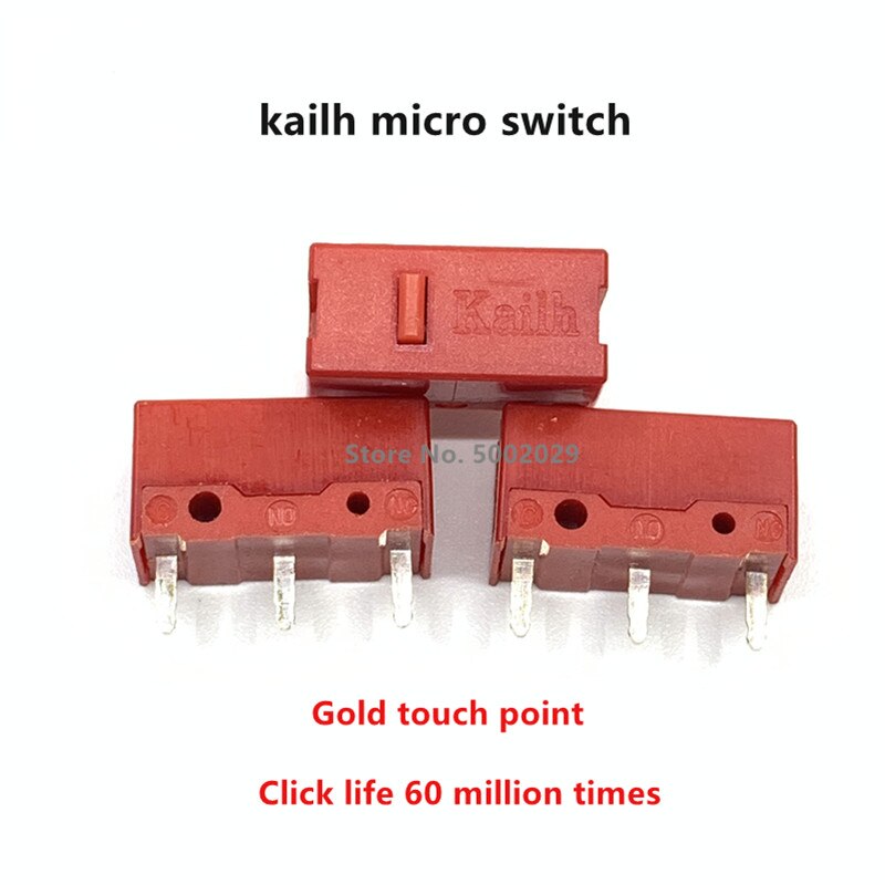 2Pcs Kailh GM Button Switch 60 million click Mouse Switch Microswitch For gaming Mouse RAZER Logitech G900 G700 G502 G403 Sensei