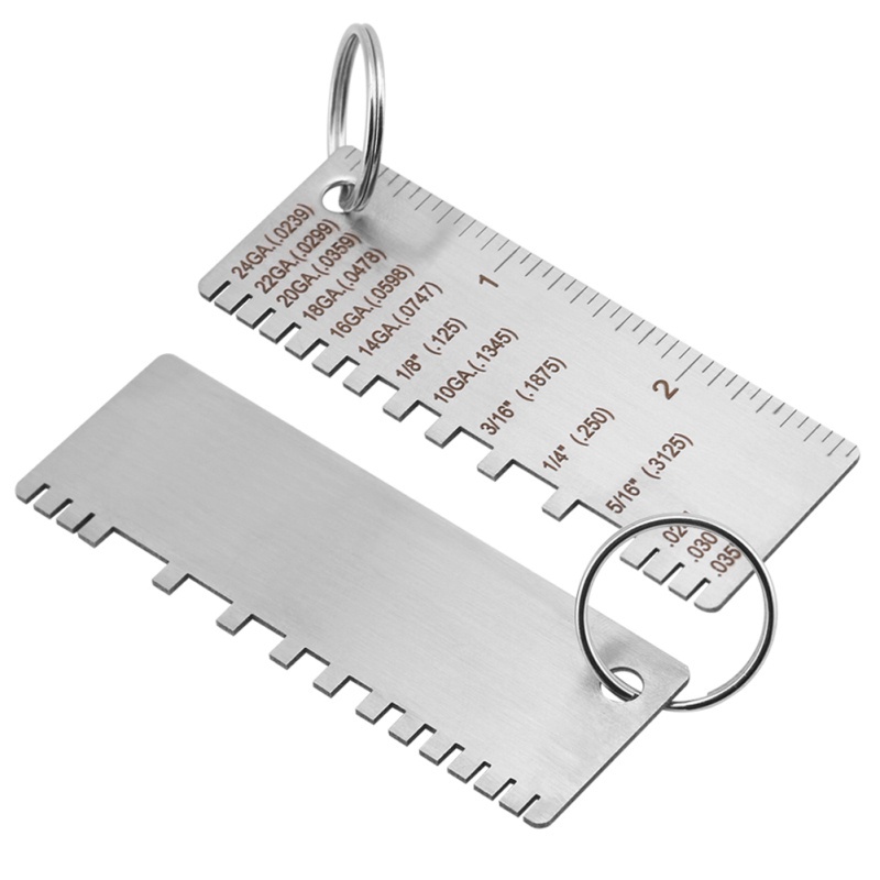Stainless Steel Wire Metal Sheet Thickness Gauge Welding Gage Plated Size Inspection Metal Measuring Tools