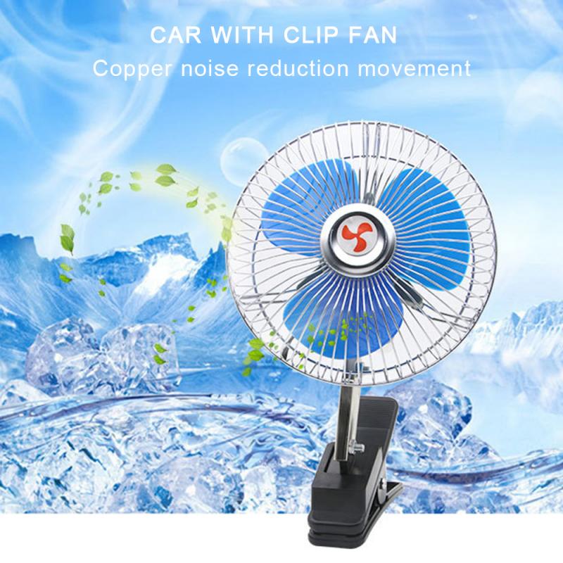 25W 12V 24V 180 Graden Alle-Ronde Verstelbare Car Auto Air Cooling Ventilator Laag Geluidsniveau Auto auto Cooler Ventilator Auto Fan Accessoires