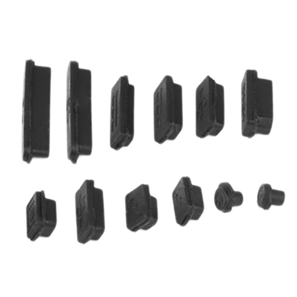 12 teile/satz Professionelle Silikon Anti-Staub Stecker Abdeckung Stopper Laptop Staubdicht USB Staub Stecker Abdeckung einstellen Geeignet Für Macbook