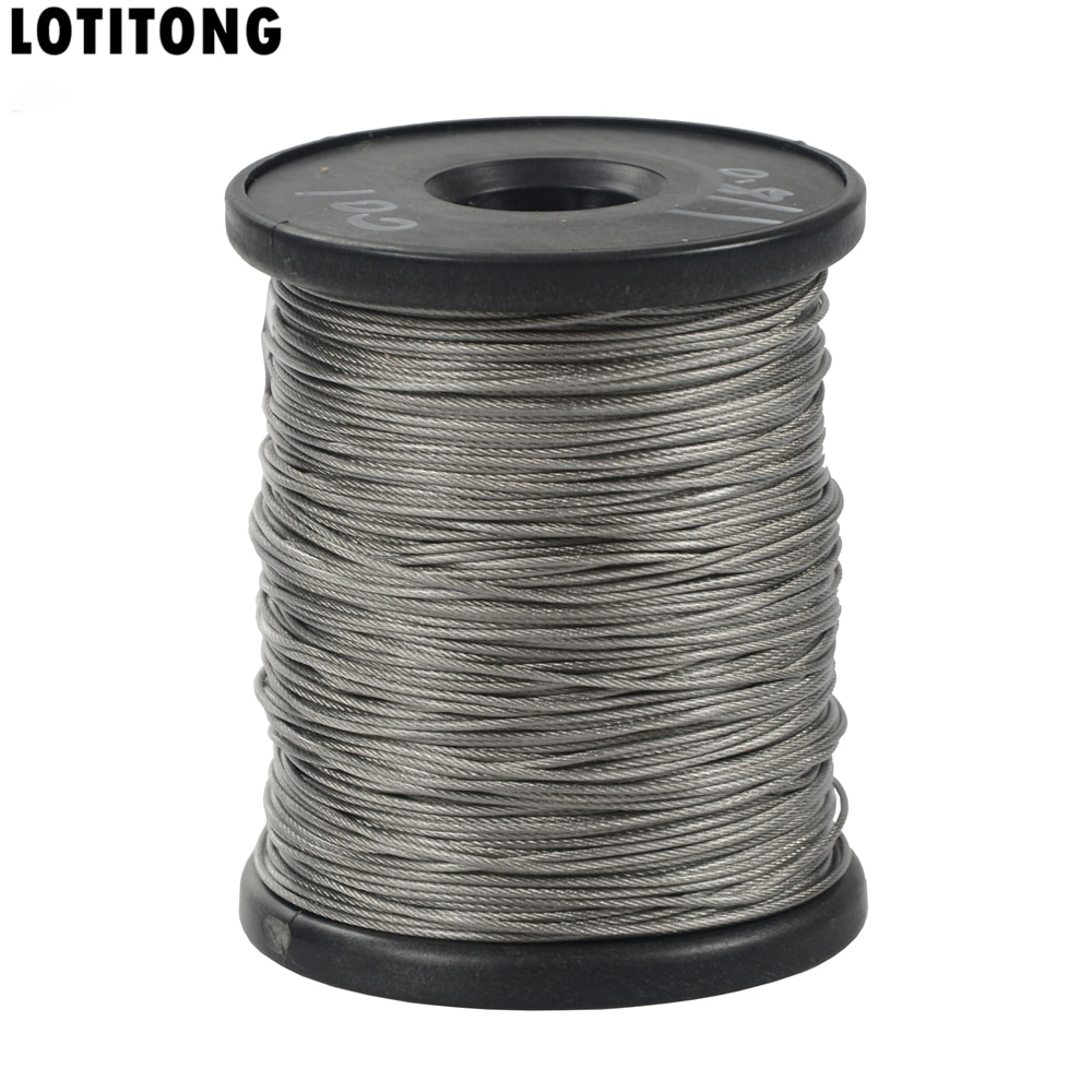 10M 70LB-368LB fishing steel wire line 7x7 strands Trace Coating Wire Leader Coating Jigging Wire Lead Fish Jigging Line 0.8-2mm