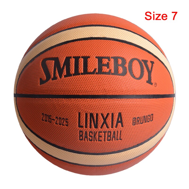 Men Basketball Ball PU Material Size 7/6/5 Outdoor Indoor Match Training Basketball Women baloncesto: LX-Size 7