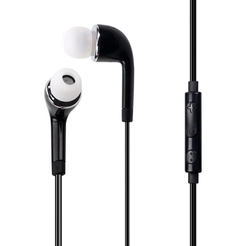 2 couleurs Android téléphone casque écouteurs filaire écouteur basse dans l'oreille pour Samsung S4 casque 3.5mm écouteurs: black